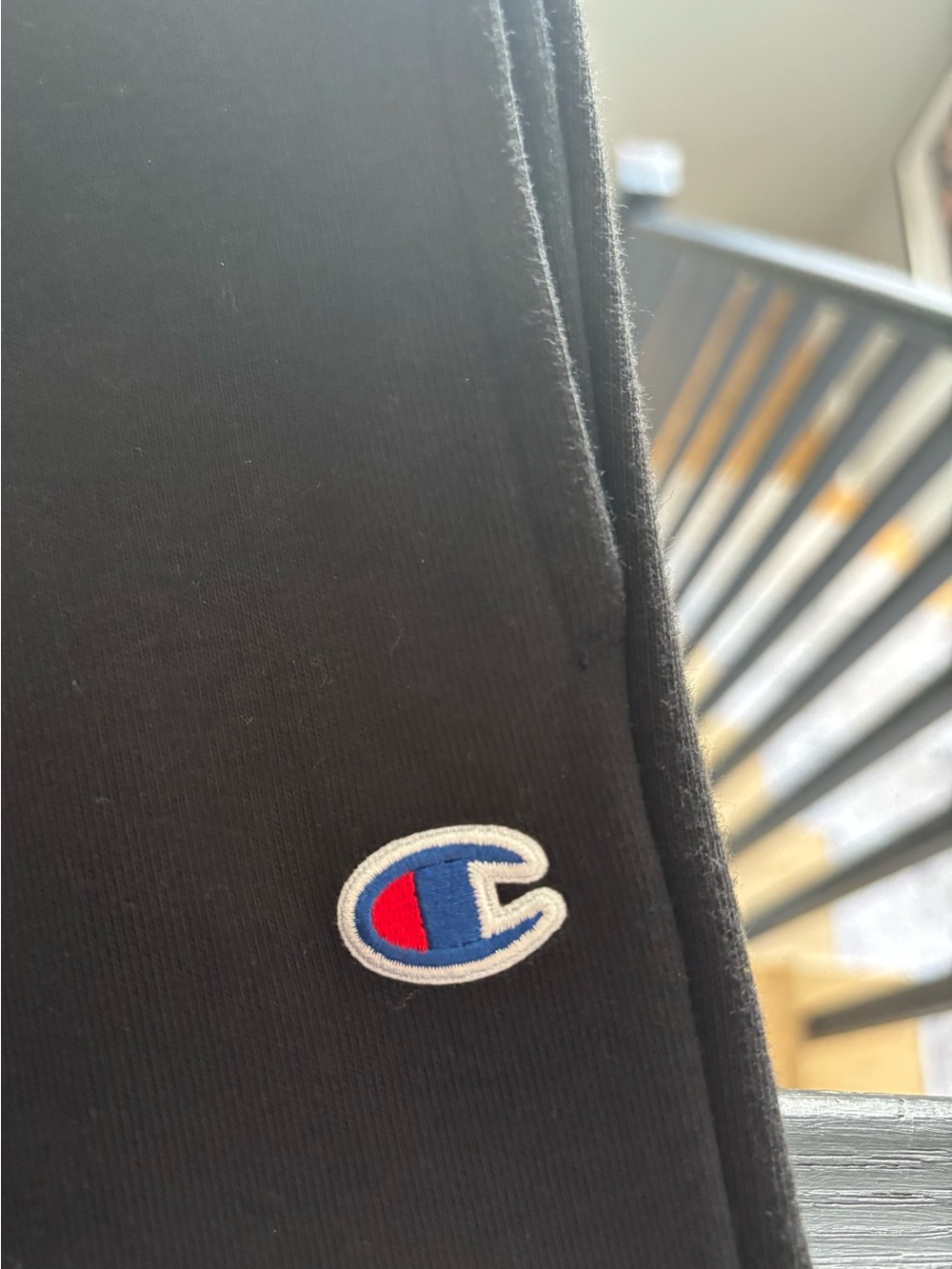 Champion Ladies Black Logo Sweatpants - Picture 5 of 6